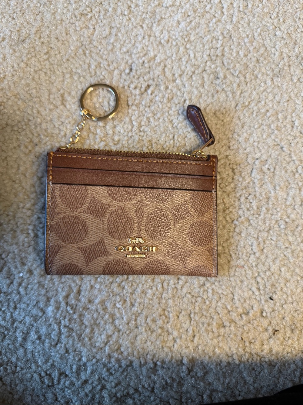 Coach Outlet Mini Skinny ID Case In Signature Canvas